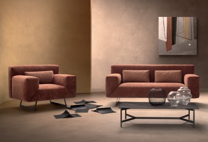 CLIC CLAC - divano clic clac 2 posti maxi + poltrona con braccioli ( divano completamente sfoderabile ) - SOFA CLUB