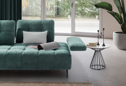 OASI - divano angolare con schienali scorrevoli ( innovativo bracciolo con doppio movimento ) - SOFA CLUB